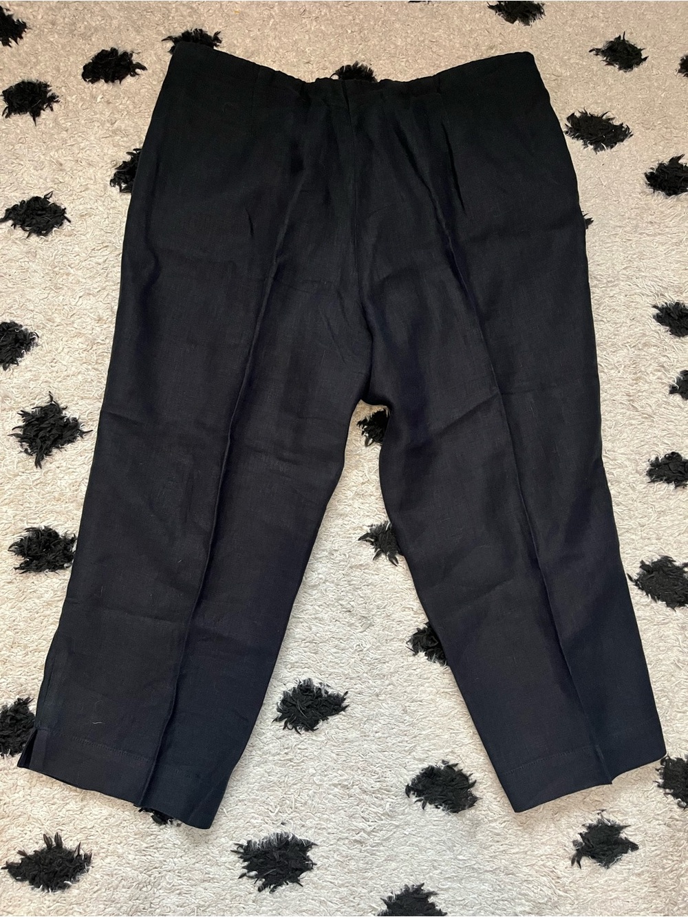 J jill size large missy black linen pants